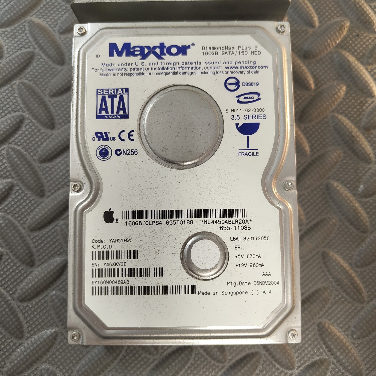 Maxtor DiamondMax Plus 9 160GB 3.5'' IDE PATA 150 7200 RPM Hard Drive 150 HDD