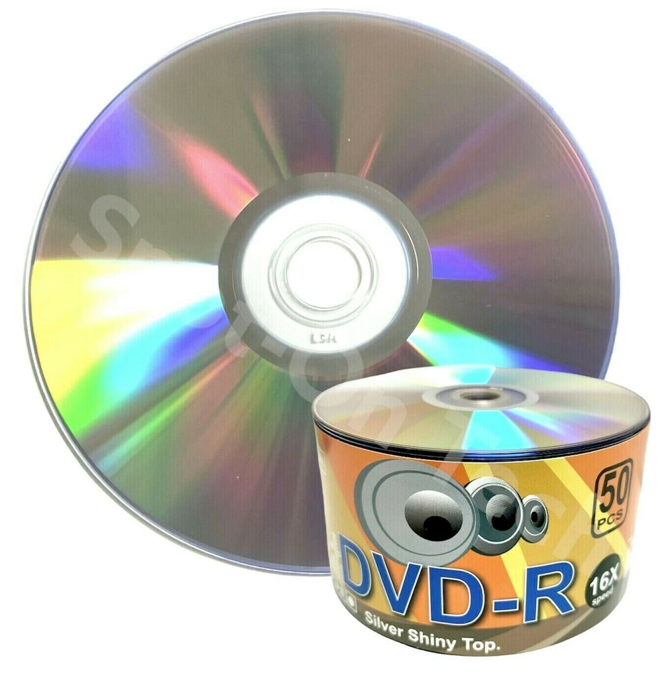 100 LSK DVD DVD-R Silver Shiny Blank Disc 16X 4.7GB/120Min Duplication Grade 
