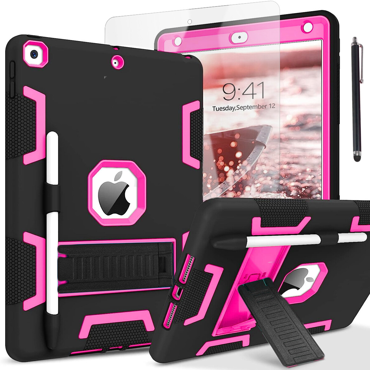 For iPad 9th 8th 7th Generation 10.2" Shockproof Heavy Duty Case Stand Cover