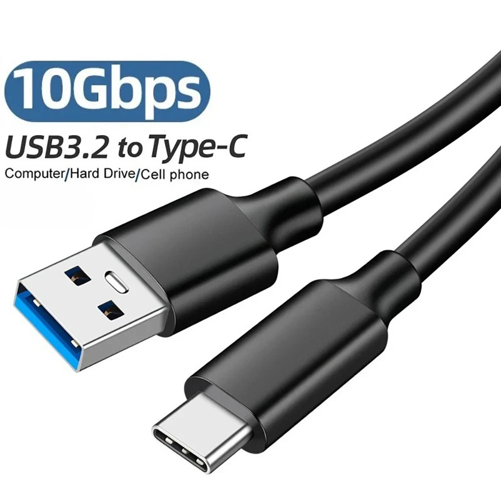 USB3.2 10Gbps Type C Cable USB A to Type-C 3.2 Data Transfer USB C SSD Hard Disk