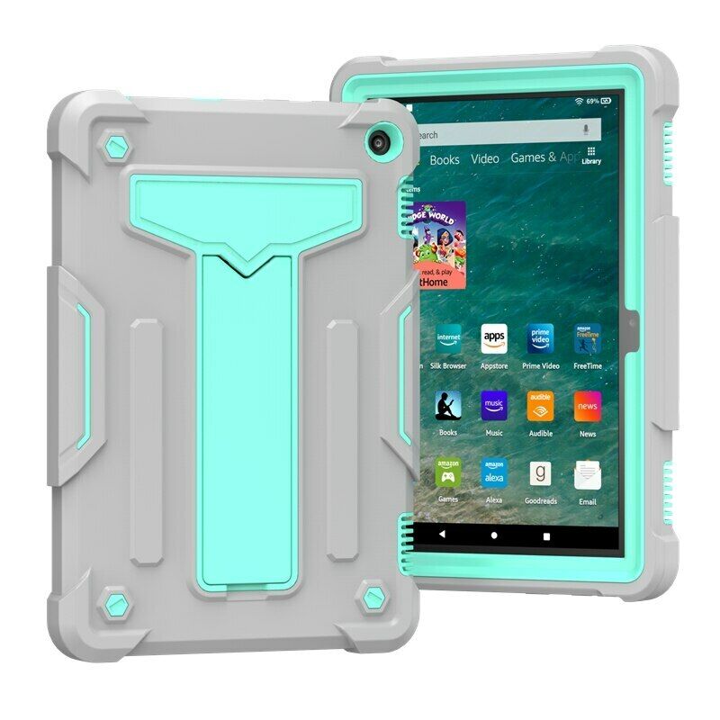 Armor Case For Amazon Kindle Fire HD8 HD 8 2020 Fire HD 8 Plus PC Hard Stand