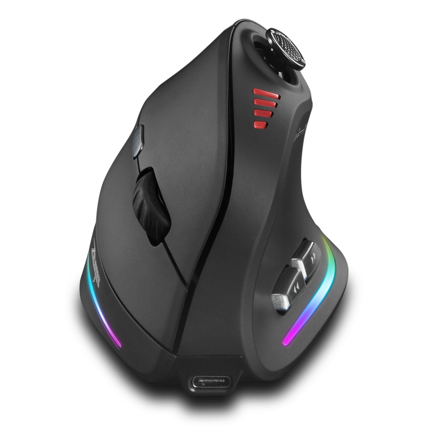 JOMAA Triple Mode Wireless Gaming Mouse - 24000 CPI, Bluetooth 5.0, black