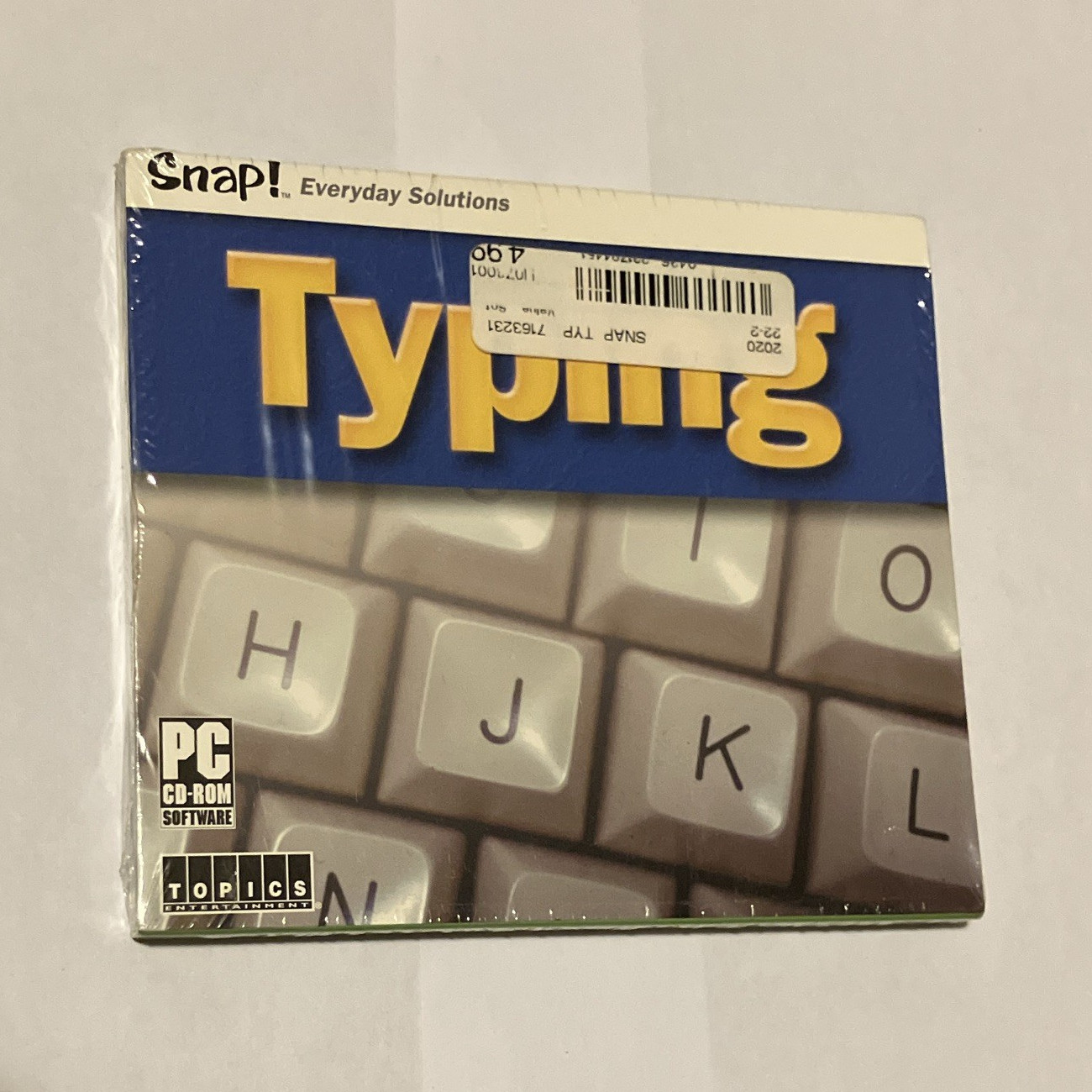 TOPICS Entertainment Snap Typing PC CD Software English for Windows
