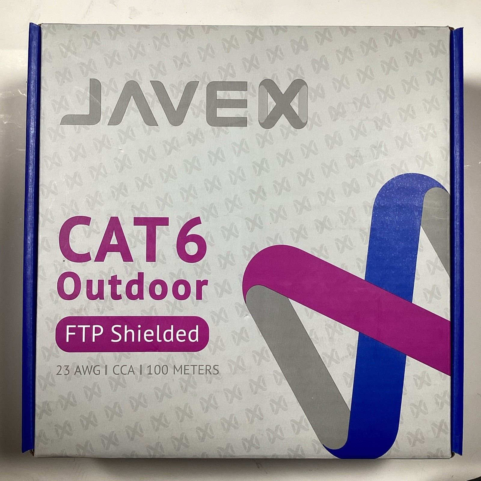 JAVEX CAT6 FTP Outdoor Ethernet Cable, 23AWG CCA Patch Cord, 100M