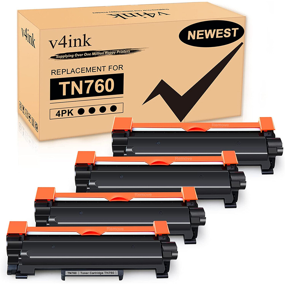 4Pk TN760 Compatible for Brother TN730 TN-760 Toner MFC-L2690DW HL-L2325DW