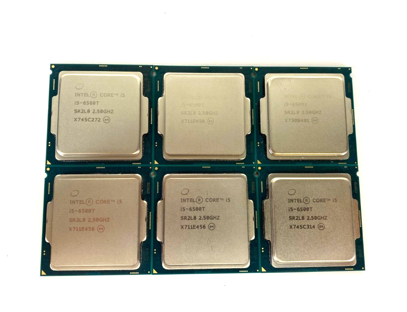 (Lot of 6) Intel Core i5-6500T SR2L8 2.50GHz 6 MB Cache Desktop CPU Processors