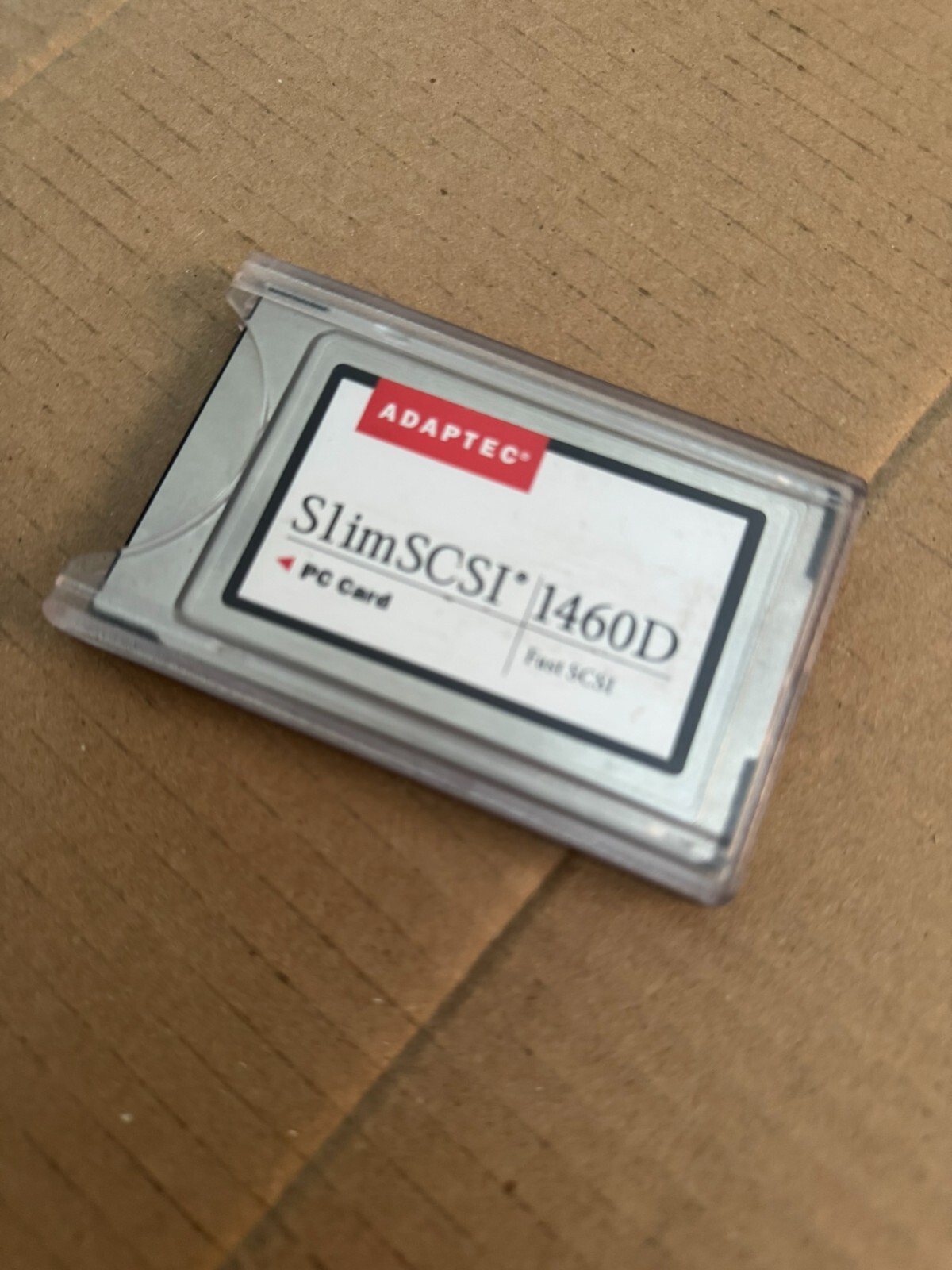 Adaptec SlimSCSI 1460D Fast SCSI PC Card PCMCIA SCSI2 P/N 1807400 B w/ Cover