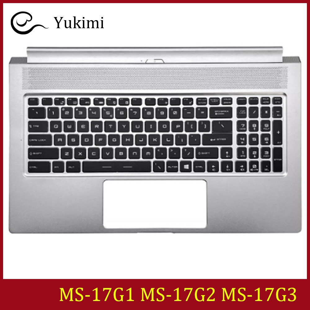 MS-17G1 MS-17G2 MS-17G3 FOR MSI P75 GS75 WS75 Silver C Shell Palmrest Keyboard