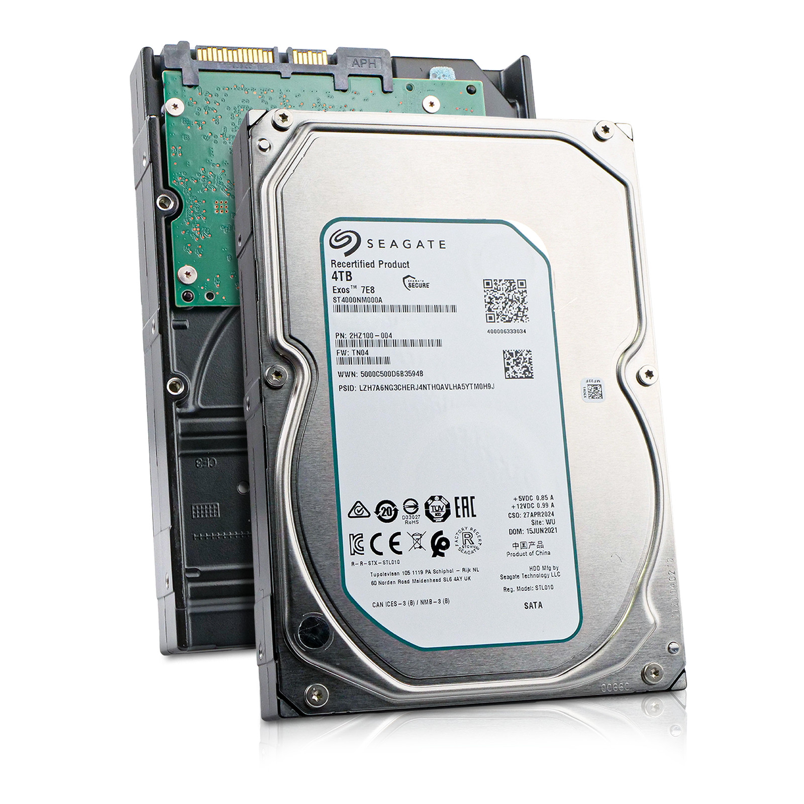 Seagate Exos 7E8 4TB ST4000NM000A 7.2K RPM SATA 6Gb/s 512n 3.5" Enterprise HDD