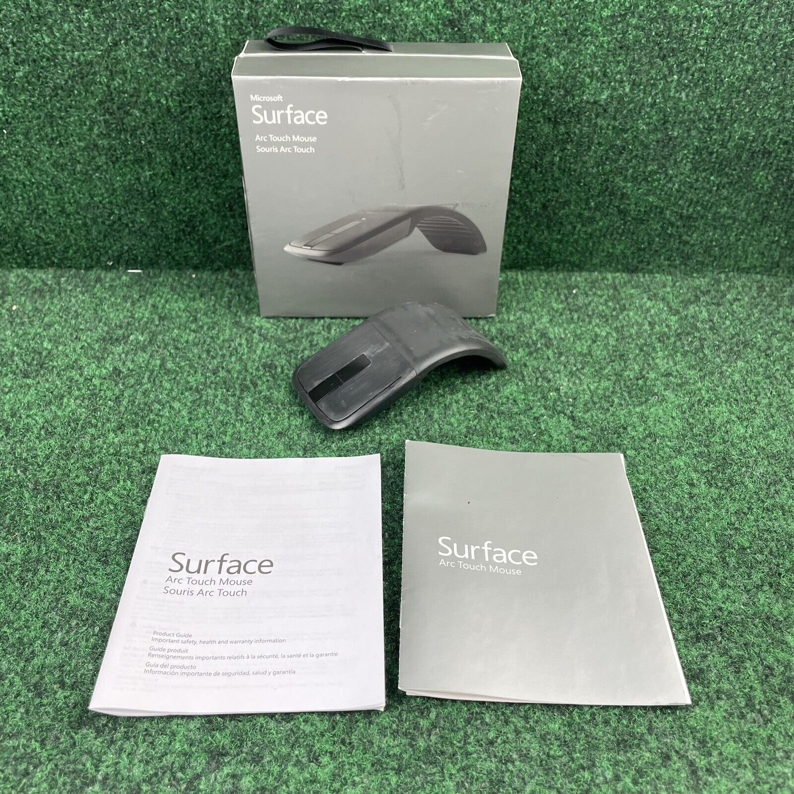 Microsoft Arc Mouse Wireless Surface Touch Bluetooth Gray Model 1592 Foldable