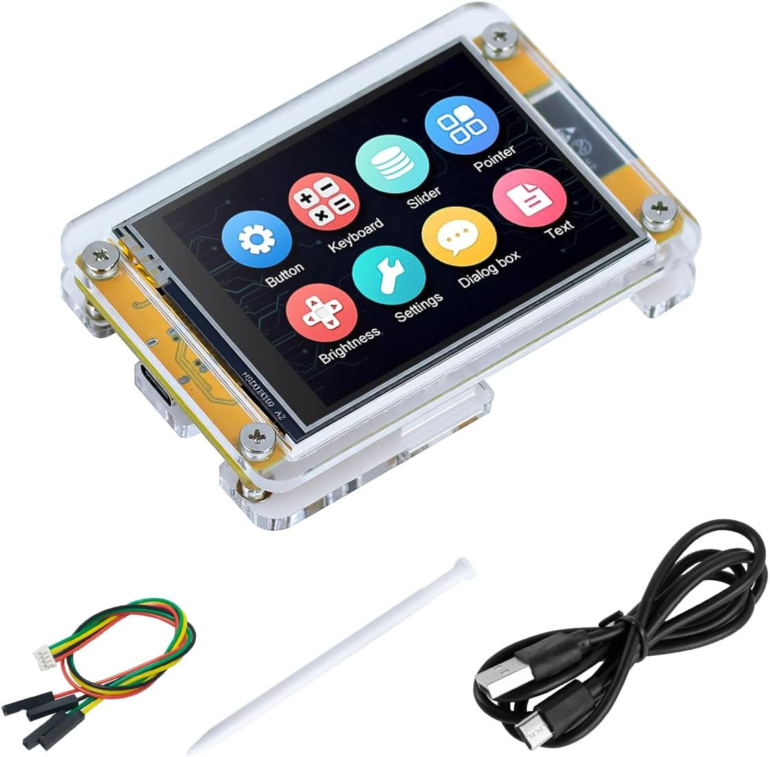 Hosyond 2.8 Inch ESP32 Display Resistive Touchscreen with Acrylic Case, ILI9341