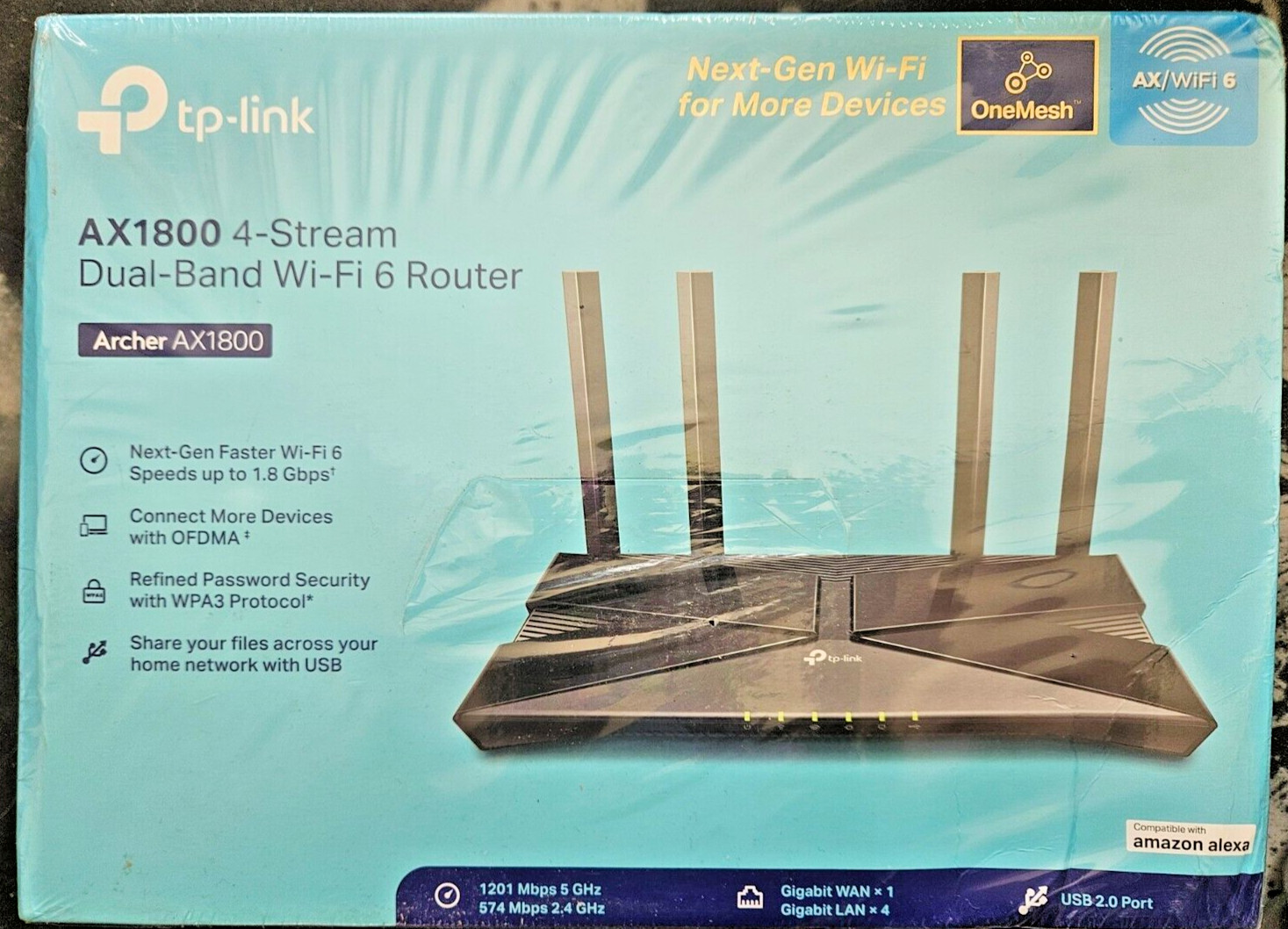 TP-LINK Dual Band Wi-Fi 6 Wireless Router Adapter