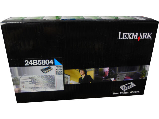 Lexmark 24B5804 Cyan Toner Cartridge - Brand new in box