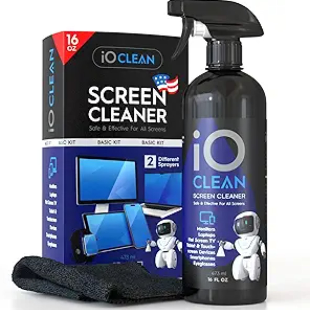 Screen Cleaner Spray 16oz – Limpiador de Pantallas para TV, Laptop y Móvil