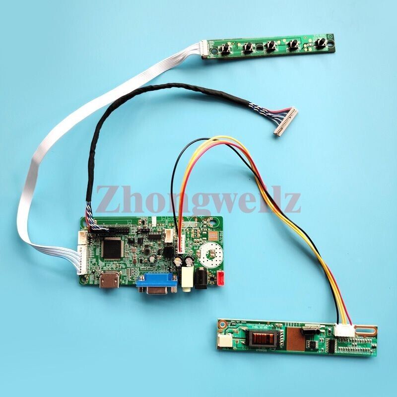 For L141X1/L141X2 HDMI+VGA 20 Pin LVDS 1-CCFL 1024x768 Controller Board DIY Kit