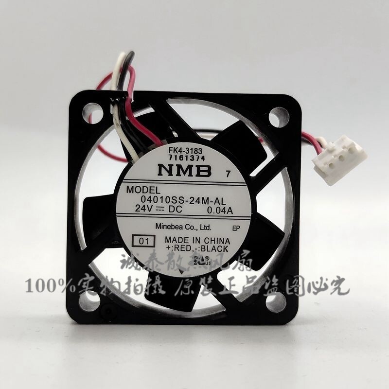1PCS NMB 04010SS-24M-AL 24V 0.04A 4010 3-wire silent cooling fan