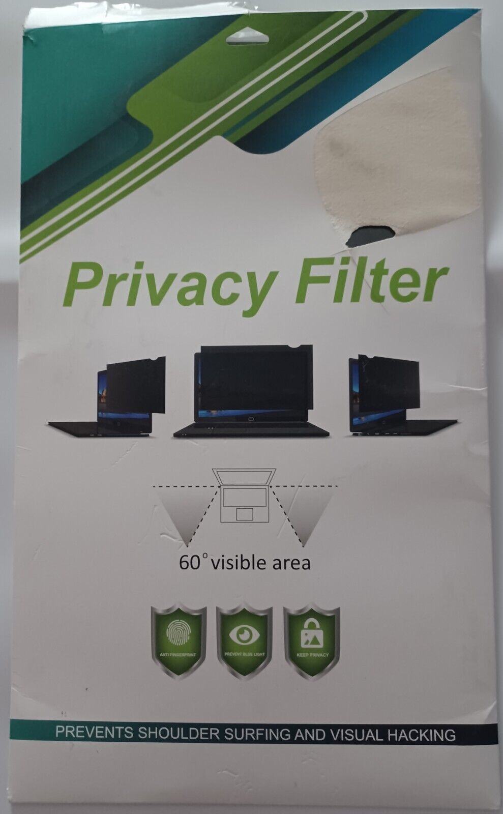 2 pack 24in computer screen privacy filters