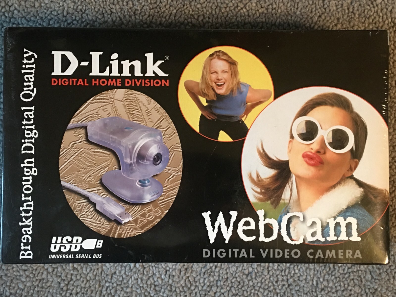 Vintage D-Link USB Digital Video Camera●DSB-C100●Webcam●New●Factory-Sealed●2001