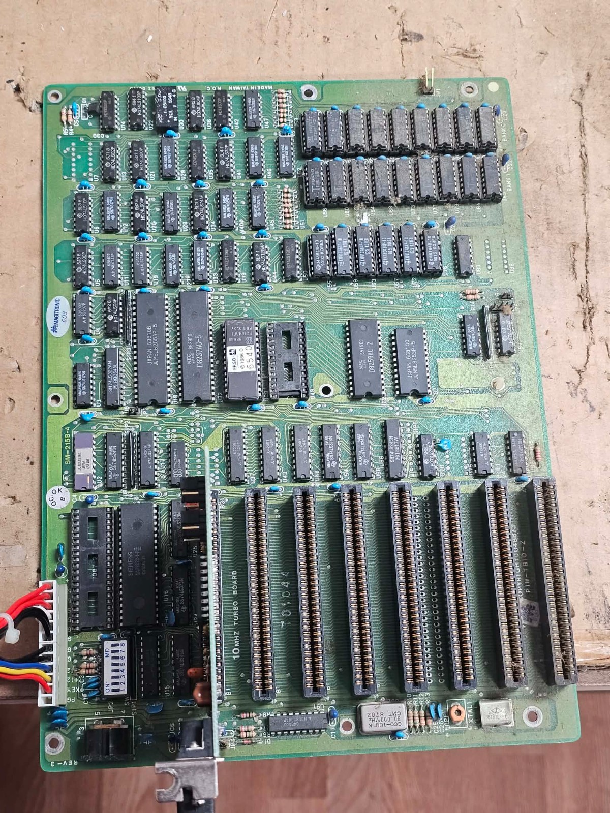 Retro 5150 Vintage DTK 10MHz Turbo XT Board PIM-TB10-Z Clean Tested w/Video Card