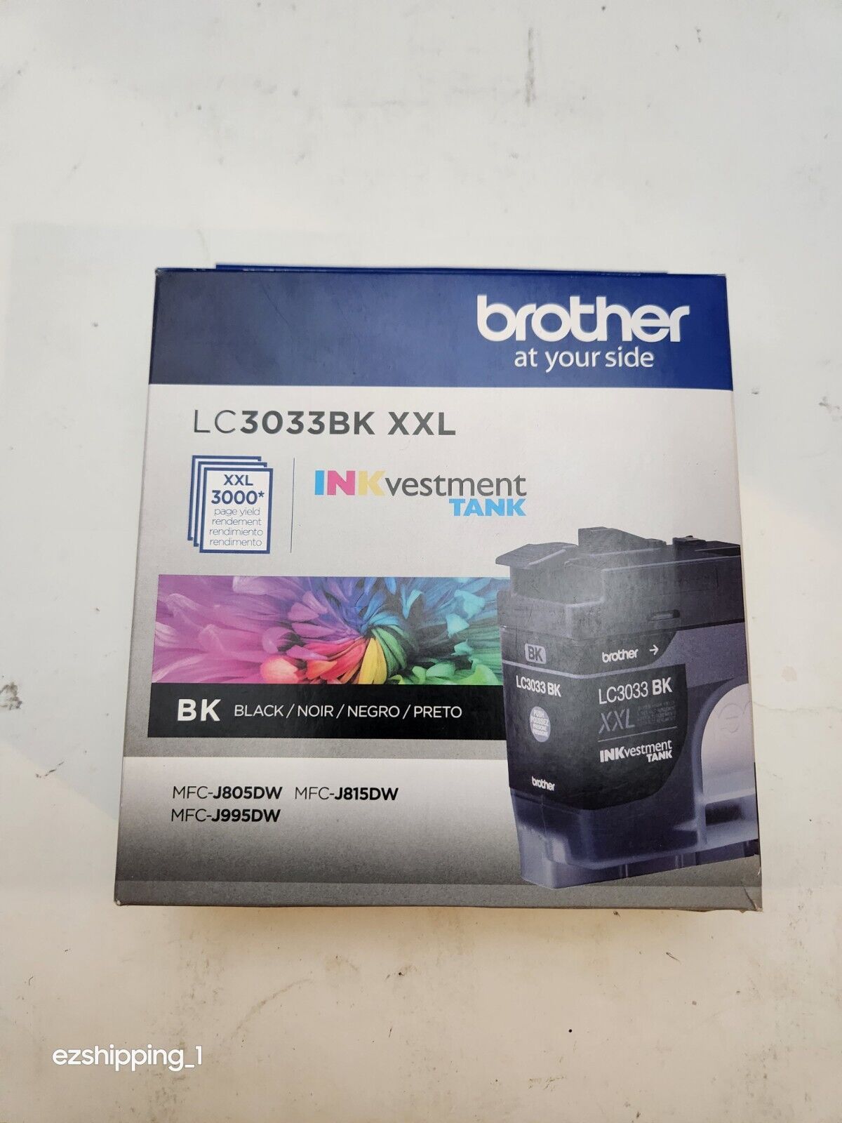 Brother LC3033BK XXL High Yield Black Ink Cartridge Genuine Original Sealed 2026