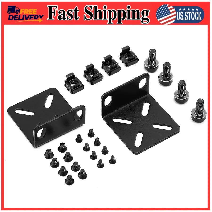 MokerLink Adjustable Rack Mount Kit for 17.3 inch Switches 14-29mm Hole Spacing