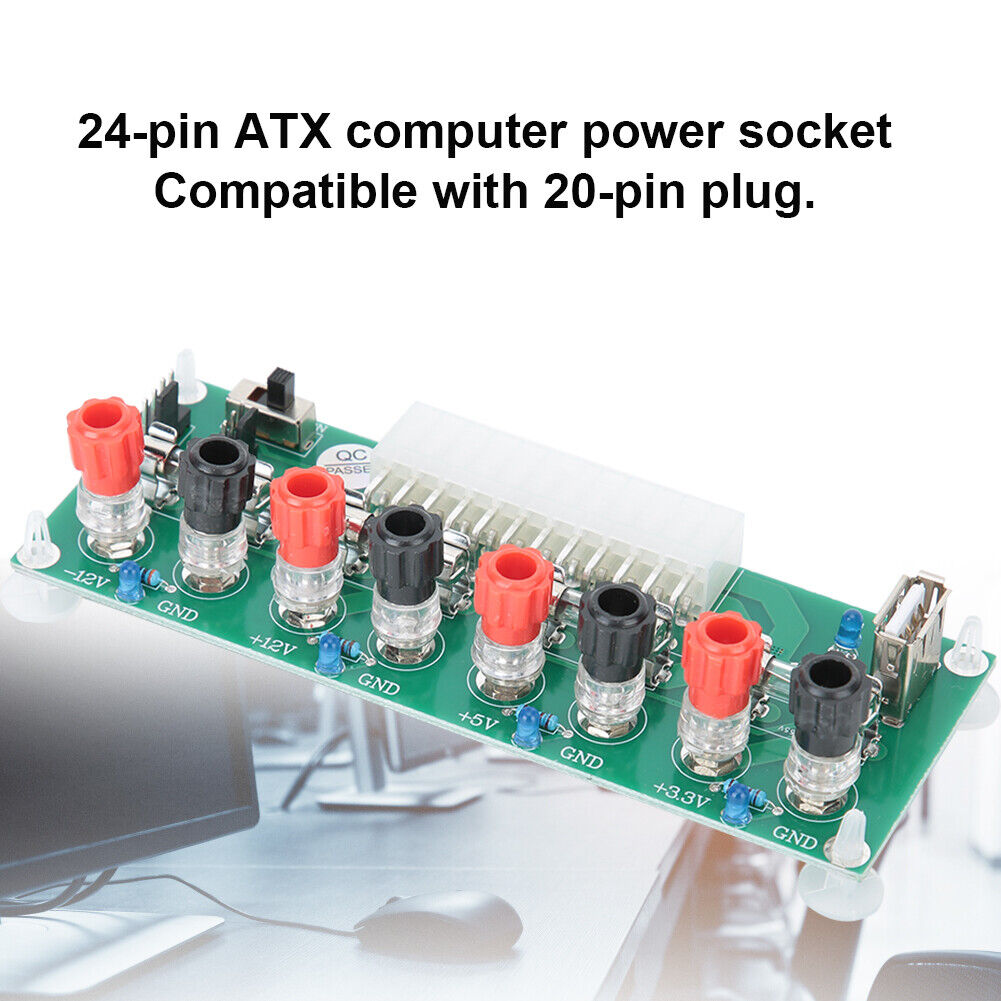 20/24Pin ATX Benchtop PC Power Adapter Board ATX Port Desktop PC Power Supply
