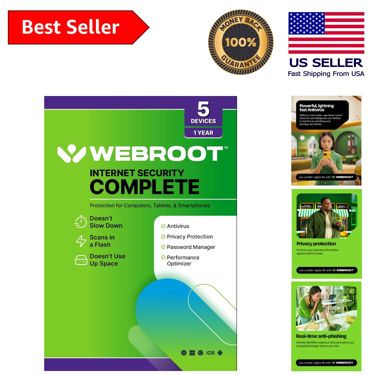Ultimate 5 Device Internet Security Software with Password Manager & Backup 2026