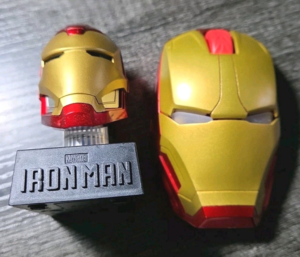 Iron Man LED Light Up Mask M8 2.4 Ghz Wireless Optical Mouse & LED Mask Figurine