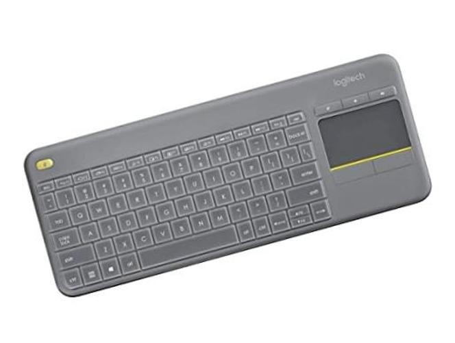 Keyboard Cover for Wireless Touch Keyboard Keyboard Logitech K400 Plus Clear