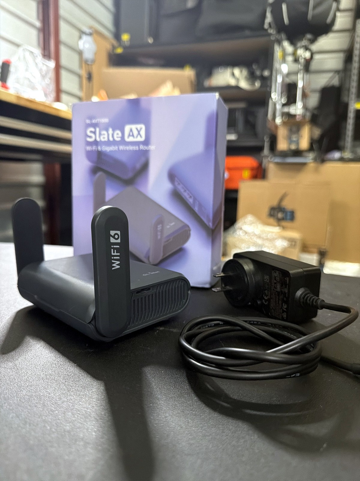 GL.iNet GL-AXT1800 Slate AX Pocket-Sized Wi-Fi 6 Travel Router with VPN