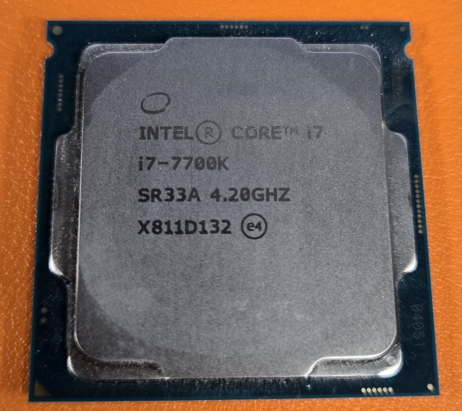 Intel Core I7-7700K Processor (4.2 GHz, Quad-Core, LGA 1151) - SR33A