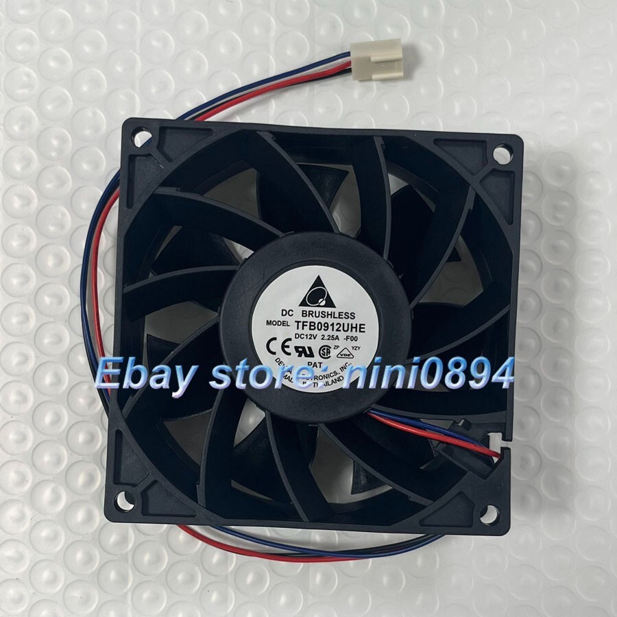 Delta TFB0912UHE DC12V 2.25A 3-Pin Inverter High Airflow Cooling Fan