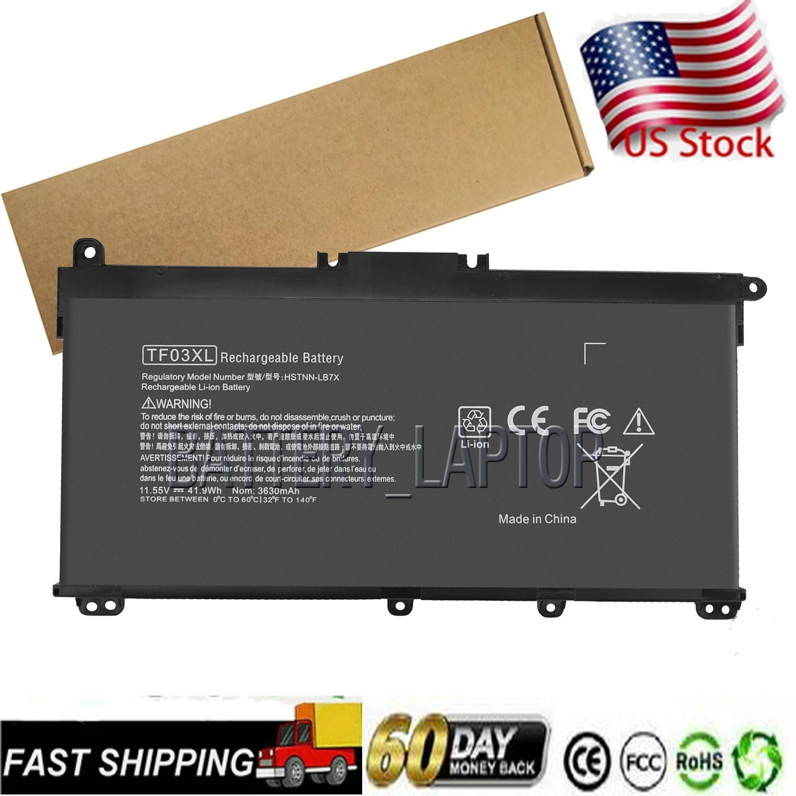 TF03XL Battery Compatible with HP Pavilion X360 14-CD0000 14M-CD0000 ALL Series 
