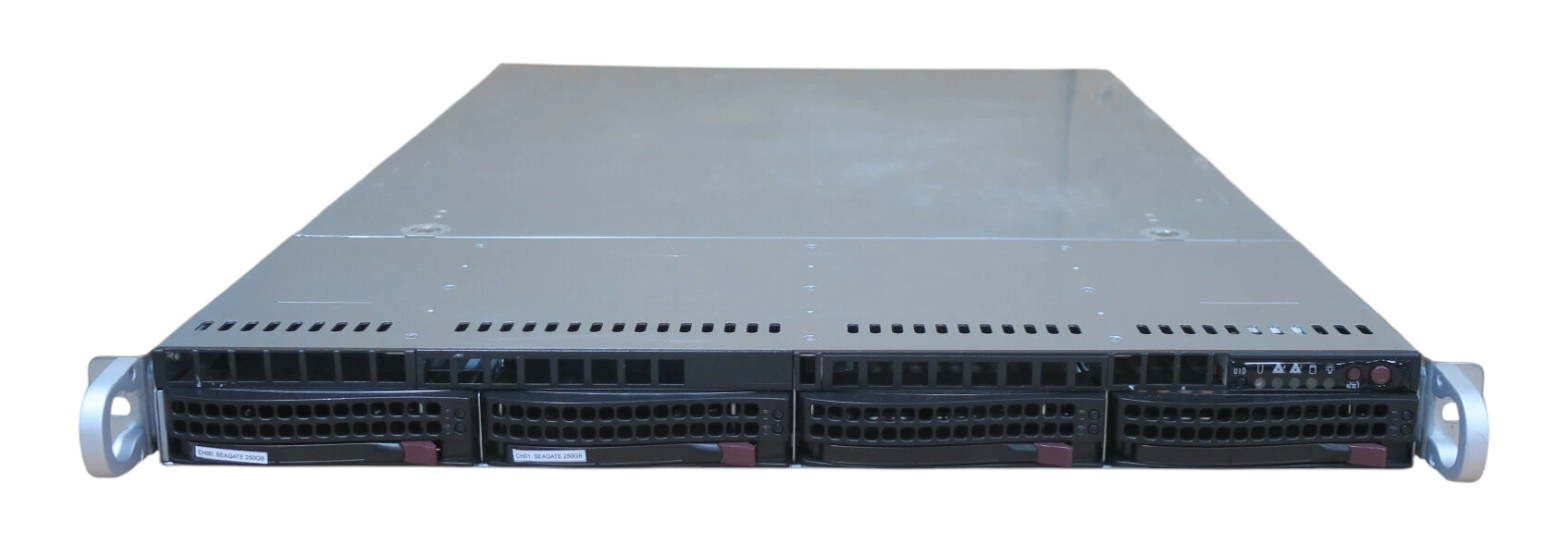 Supermicro 1U CSE-815 H8DGU-F 2x 16 CORE CPU 256GB RAM 2x 250GB HDD Server