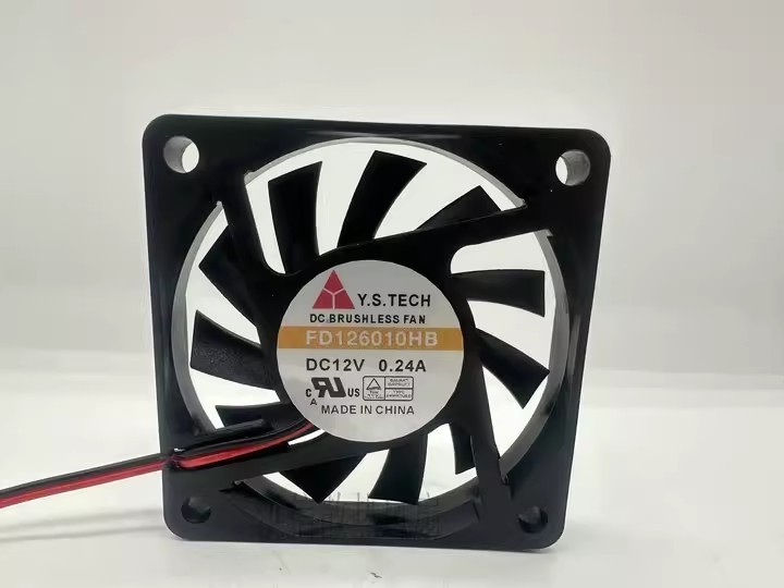 1PCS Y.S.TECH Wonsan 6010 FD126010HB 12V 0.24A 6CM Dual-Wire Silent Fan