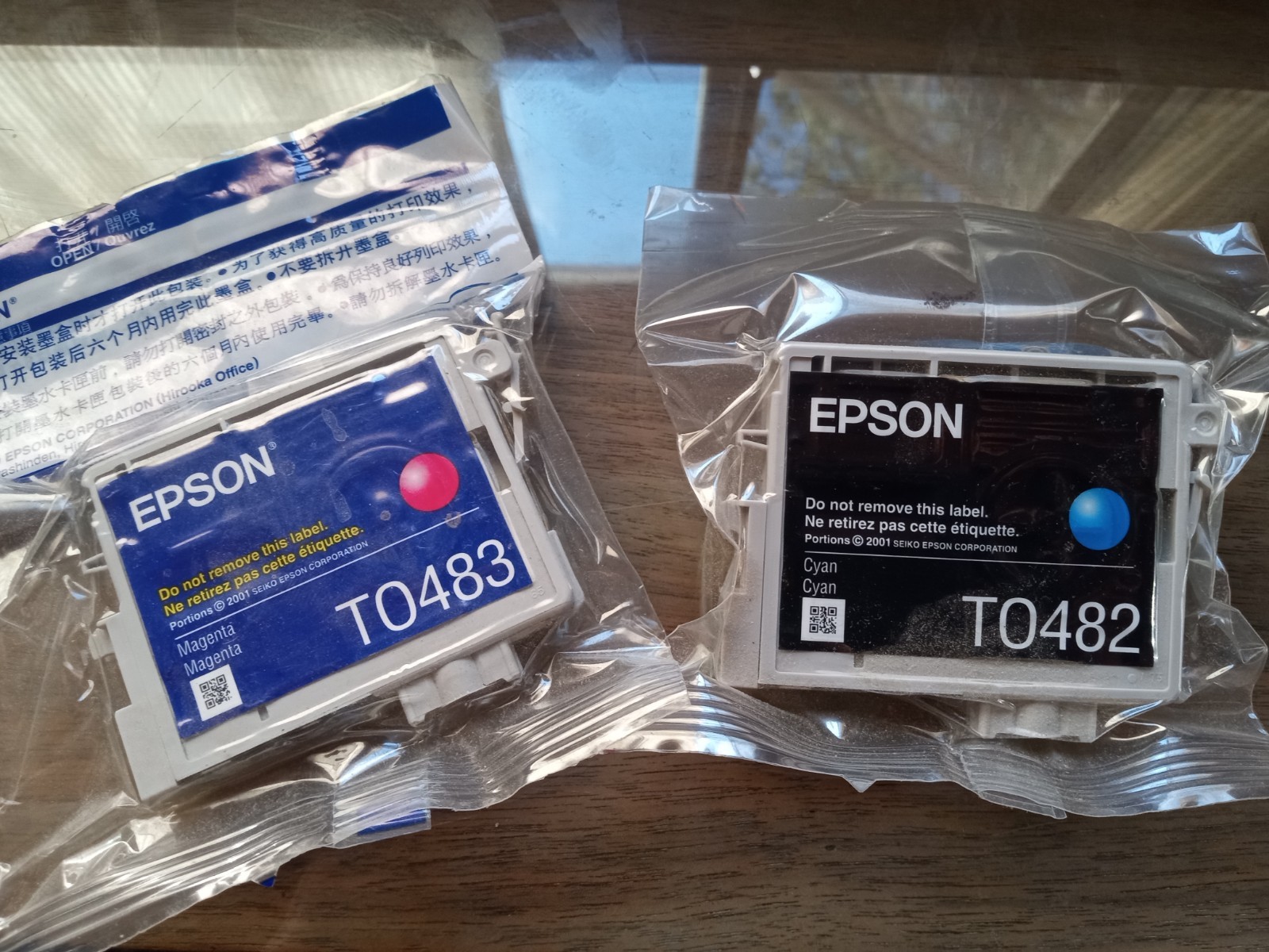 Epson TO482 & TO483 OEM INK