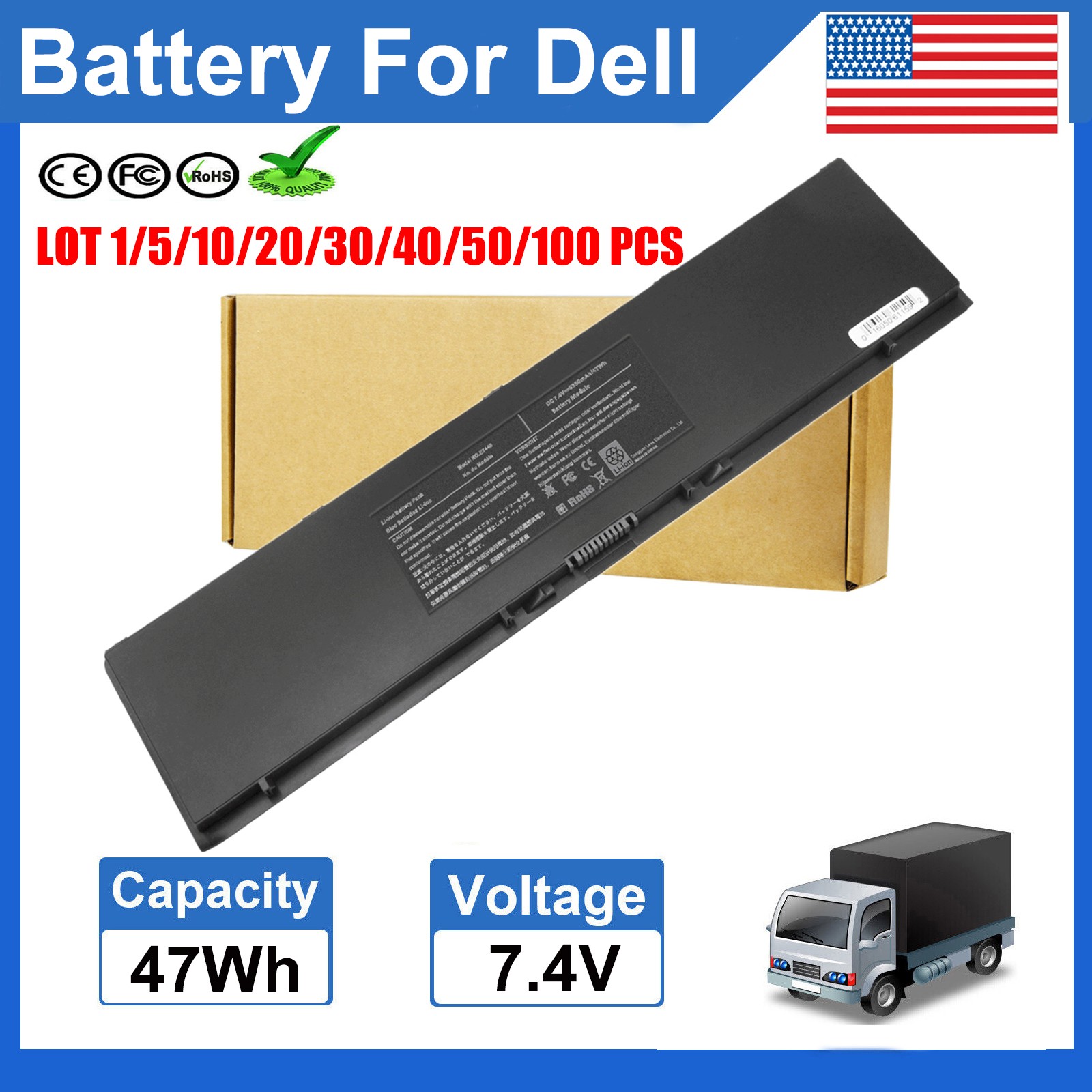 ✅Upgraded LOT PFXCR Battery For Latitude E7440 E7450 E7420 34GKR 3RNFD V8XN3 US