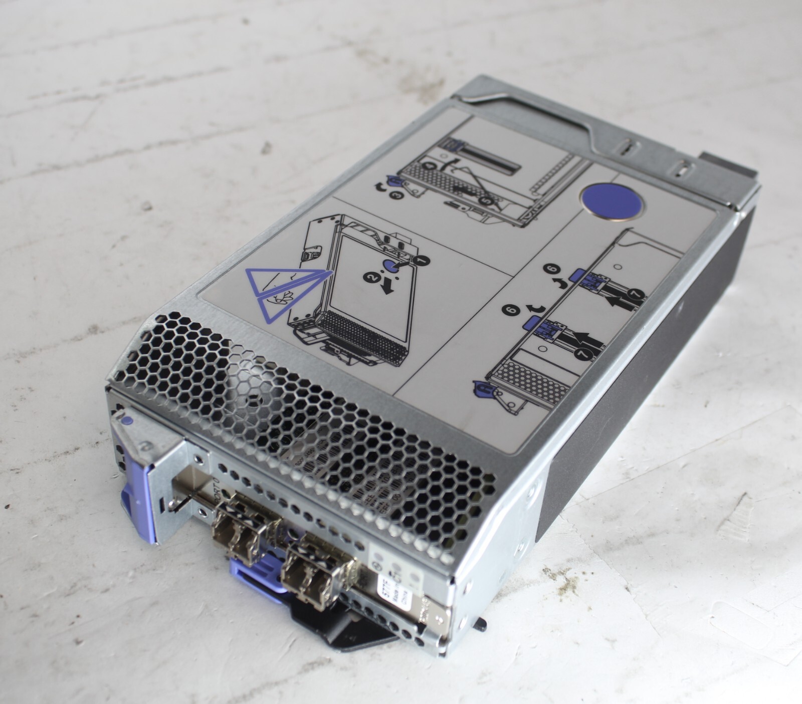 IBM I/O Blind Swap Cassette with PCIe Extender Card P/N 01AF970 w/2*SFPs