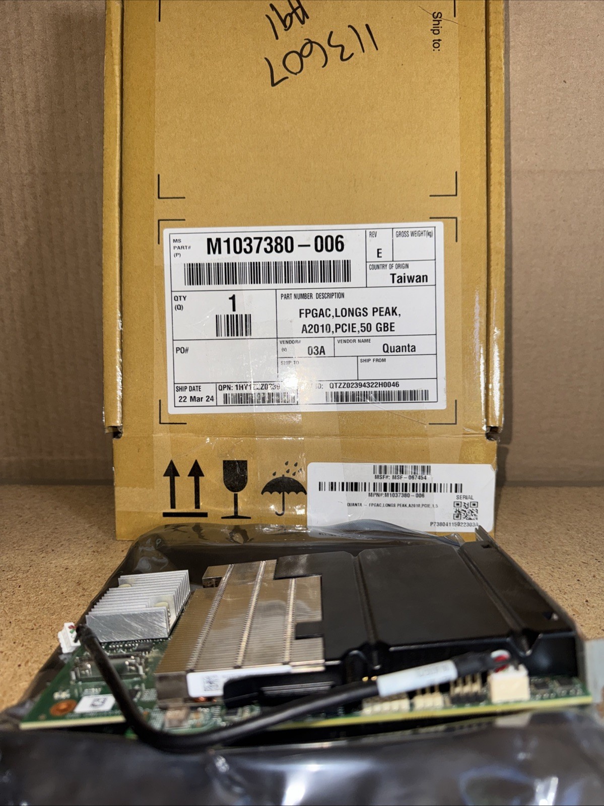 Microsoft   M1037380-006 REV E, Accelerator Card***FAST ***
