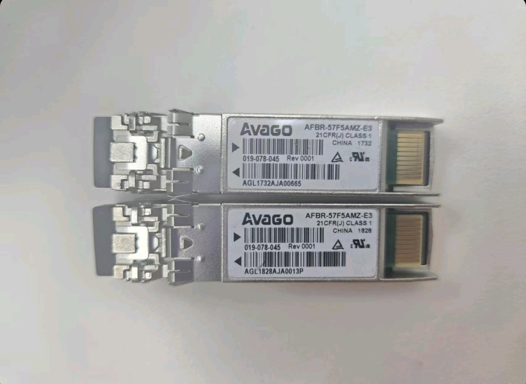 50pcs Avago AFBR-57F5AMZ-E3 16Gb FC Multirate 850nm SFP+ SW 019-078-045 module
