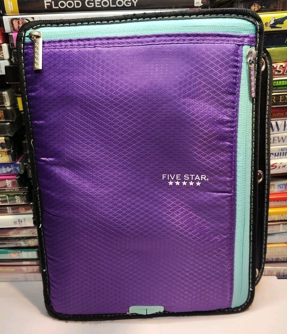 Mead Five Star Binder Ready Tablet Sleeve Purple/Seafoam Fits Most 10" Tablets 