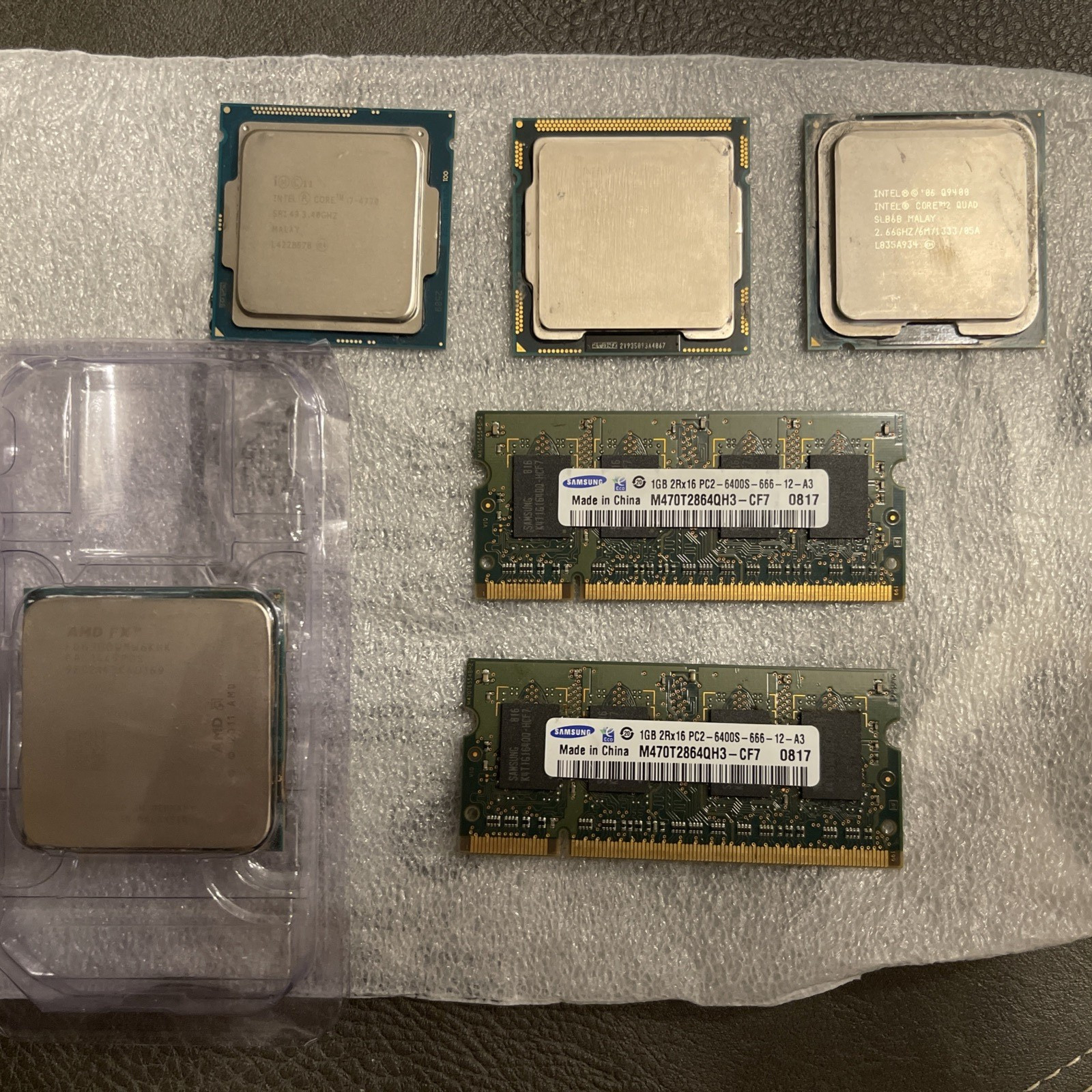 VARIOUS CPU LOT SAMSUNG SODIMM 2GB RAM  ** UNTESTED **