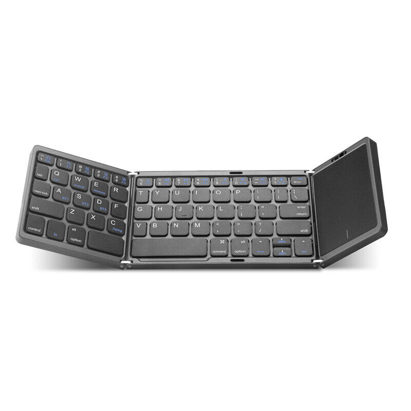 With touchpad Rechargeable foldable Wireless Bluetooth keyboard mute ultrathin