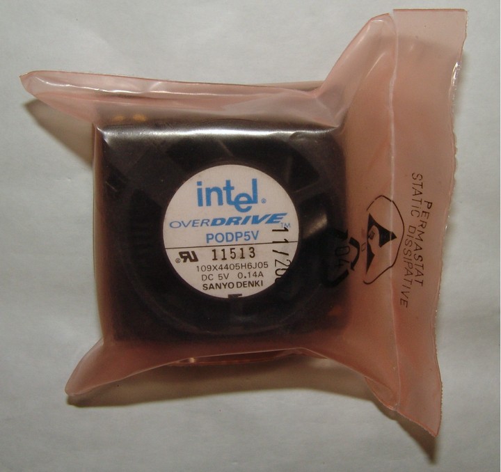 Intel Pentium OverDrive CPU PODP5V83 83MHz Socket 3 Tested with fan