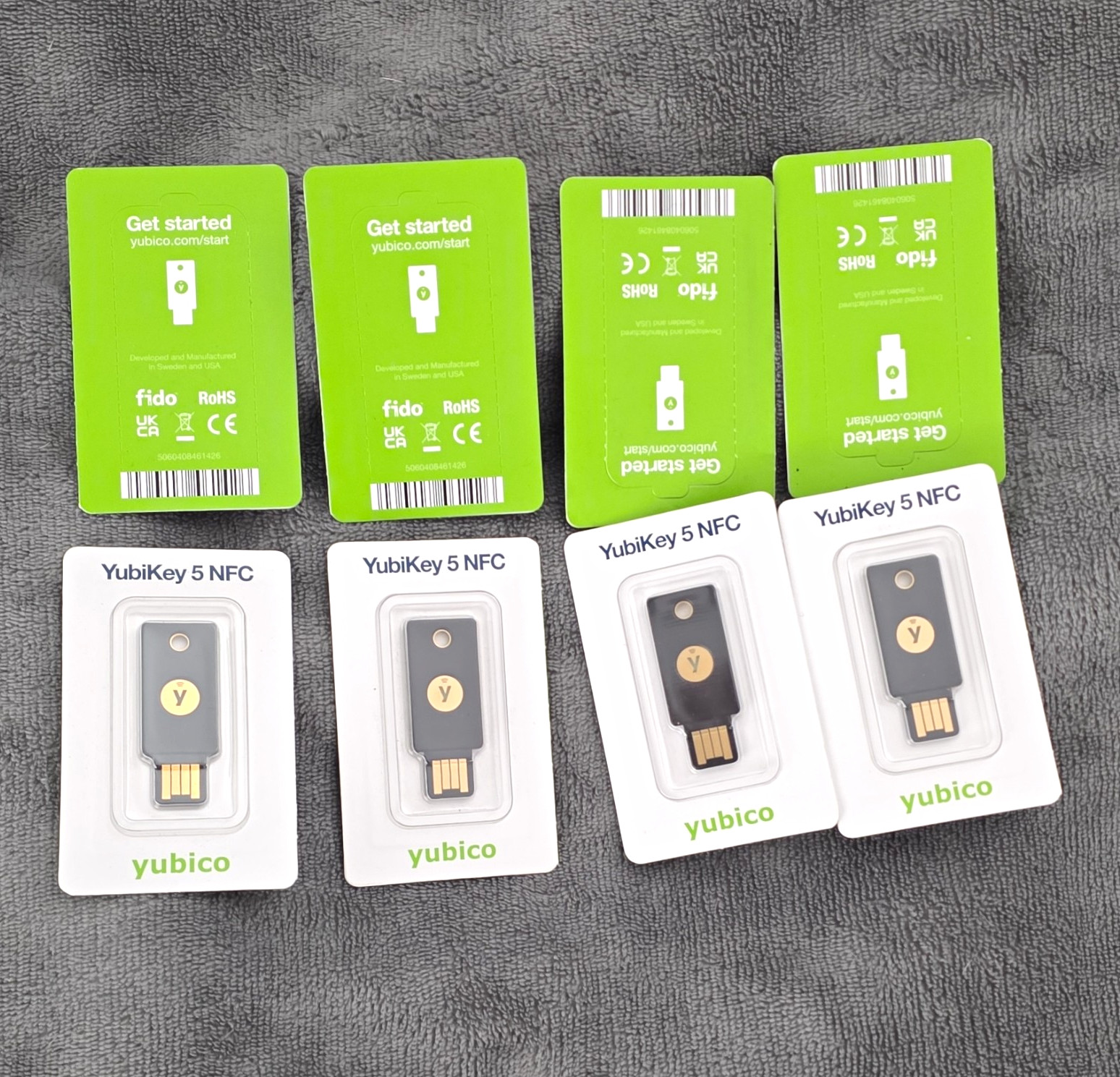 Yubico YubiKey 5 NFC Security Key 8-pack Universal Compatible
