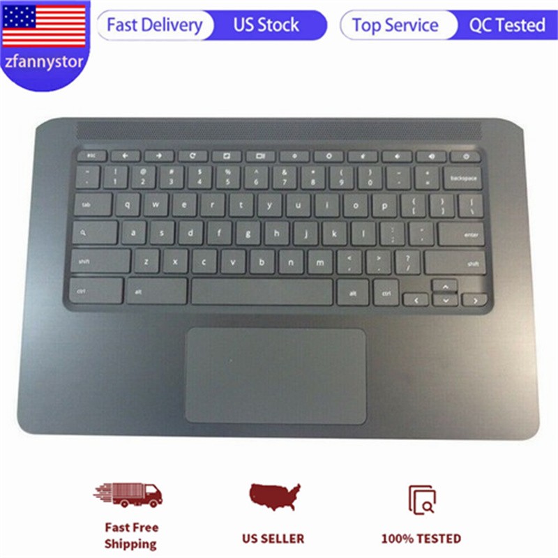 New  For HP Chromebook 14A G5 Palmrest US Keyboard & Touchpad OEM L62440-001-USK