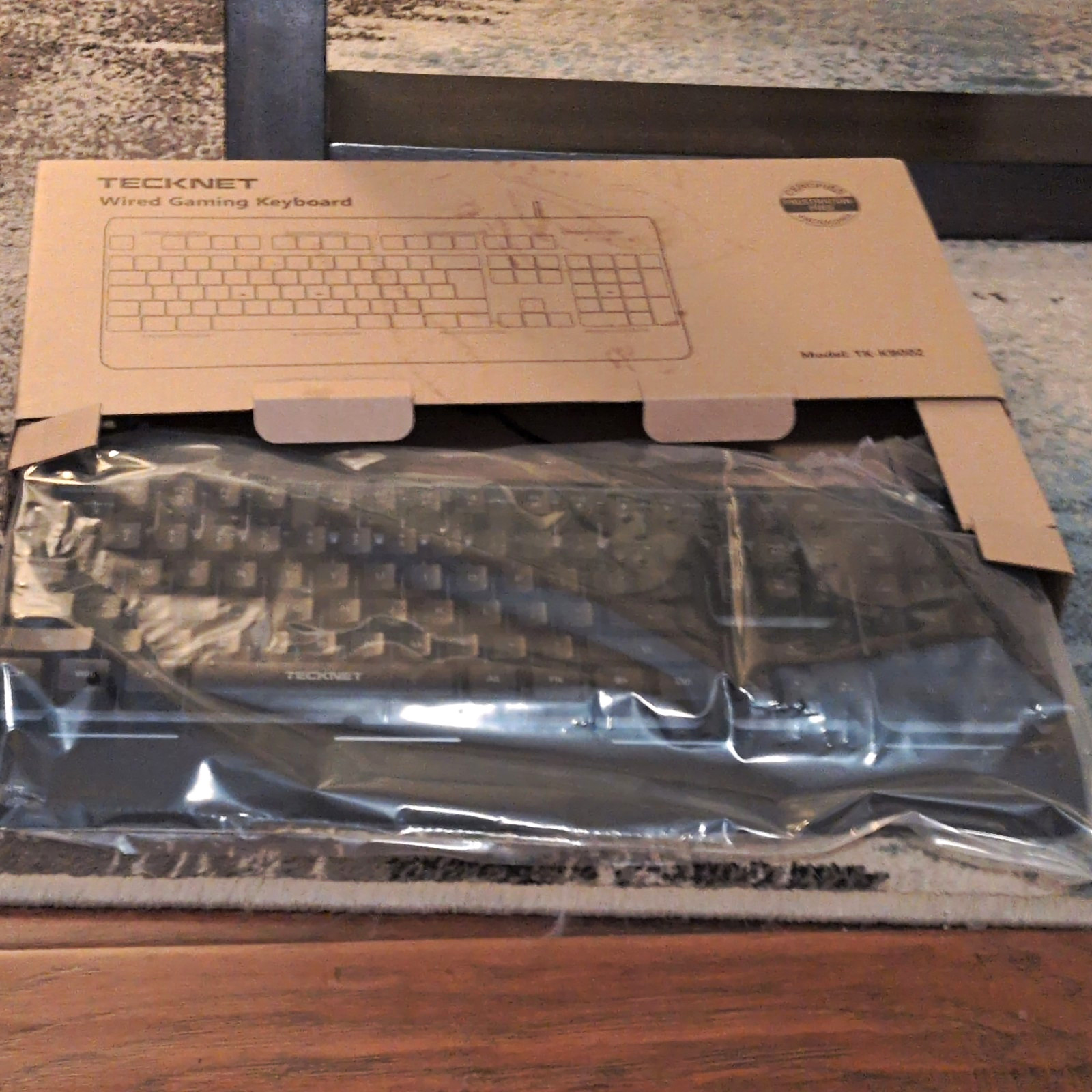 TeckNet TK-KB002 Wired Gaming Keyboard Black English QWERTY Standard