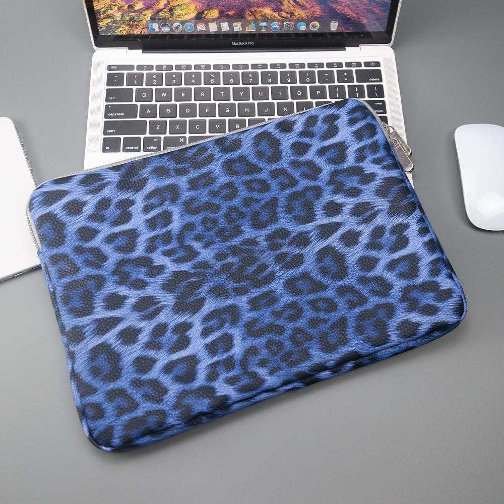 Leopard Print Laptop Sleeve 13 14 15 16 Inch Protective Case Tablet Bag
