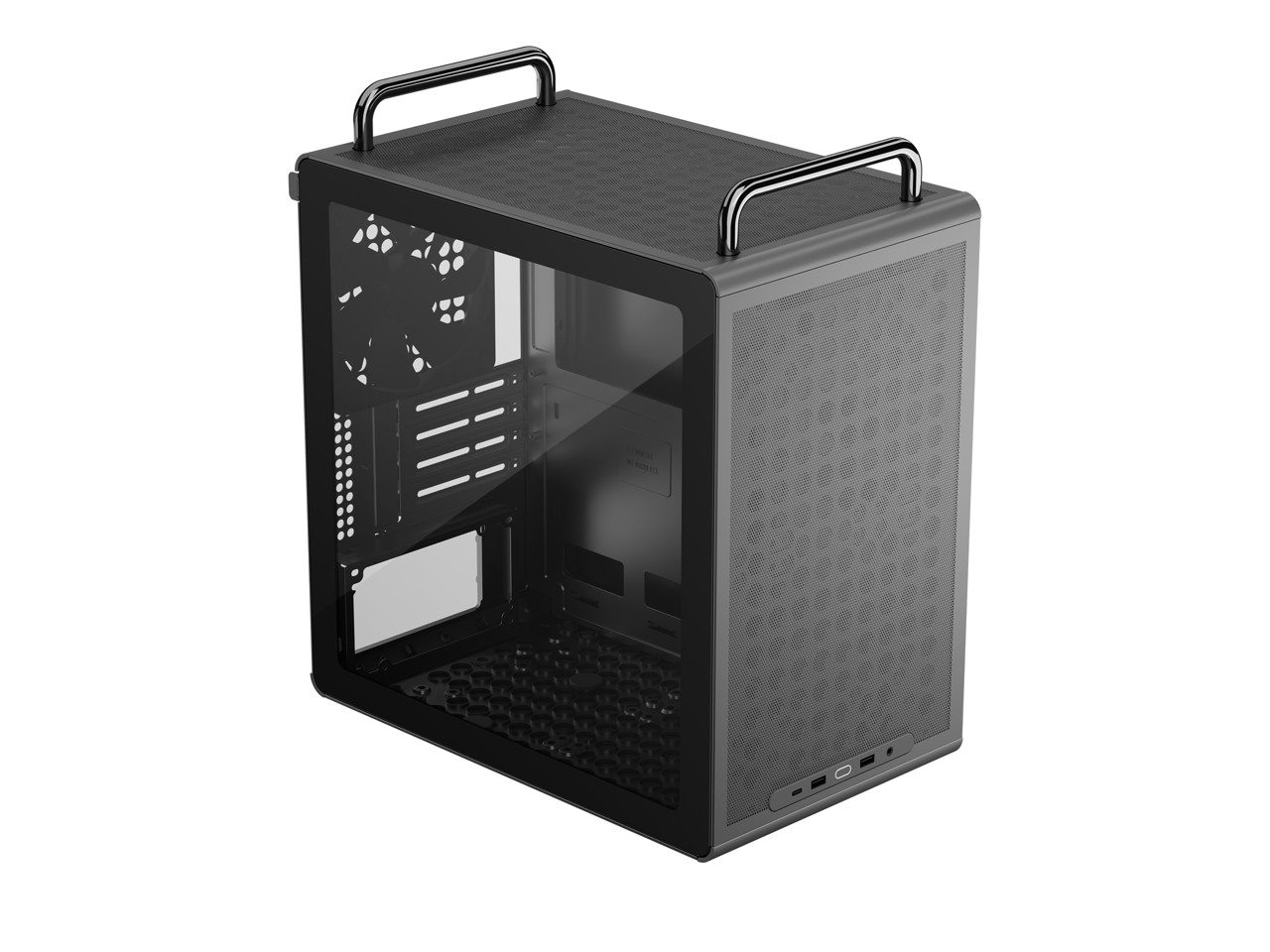 Cooler Master Q340KGNNS00 QUBE 340 Compact Micro-ATX Tower PC Case