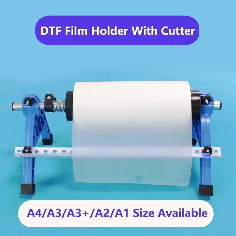 DTF Roll Film Holder With Cutter for A4/A3/A3+/A2/A1 DTF Printer